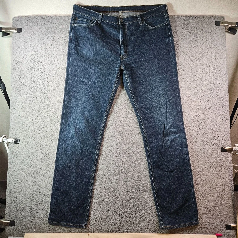 Levi's 541 Jeans Men 42‎ x36 Zip Fly Dark Wash Straight Leg